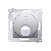 Łącznik z czujnikiem ruchu z przekaźnikiem (moduł) 8(2)A, 230V, srebrny mat DCR10P.01/43 Simon 54 | DCR10P.01/43 Kontakt Simon