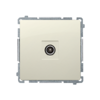 Gniazdo antenowe pojedyncze końcowe, beż BMAK3.01/12 Simon Basic | BMAK3.01/12 Kontakt Simon