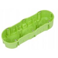 Puszka p/t potrójna niepalna 850˚C zielona | PP-F3X60PŁ-N Kontakt Simon