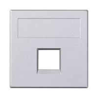 Płytka S500, 1x RJ bez osłon, NEXANS, aluminium | 50018185-033 Kontakt Simon