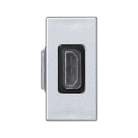 Płytka K45/2 adapter HDMI-HDMI 22,5x45mm + wkład, aluminium, K129B/8, Simon Connect | K129B/8 Kontakt Simon