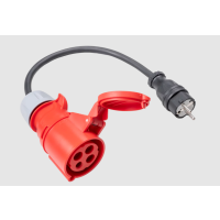 Adapter gniazd trójfazowych 16A do PAT 4P | WAADAPAT16C Sonel
