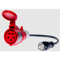 Adapter gniazd trójfazowych 32A do PAT 4P | WAADAPAT32P Sonel