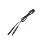 Przewód do miernika zakończony wtykami bananowymi,czarny (1,2m) | WAPRZ1X2BLBB Sonel