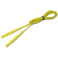 Przewód do miernika zakończony wtykami bananowymi,żółty (1,2m) | WAPRZ1X2YEBB Sonel