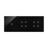 Panel dotykowy S54, 3 moduły, 1 pole dotykowe + 4 pole dotykowe + 4 pole dotykowe, zastygła lawa | DSTR3144/73 Kontakt Simon