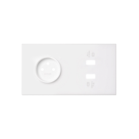 Panel 2-krotny: 1 gniazdo + 1 ładowarka 2 x USB, biały mat Simon 100 | 10020223-230 Kontakt Simon