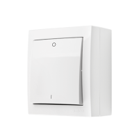 Łącznik dwubiegunowy IP44 10AX 250V zaciski śrubowe biały Aquaclick | ACW2/11 Kontakt Simon