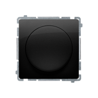 Ściemniacz naciskowo-obrotowy jednobiegunowy do LED ściemnialnych 230V (moduł), czarny Simon Basic | BMS9L.01/49 Kontakt Simon
