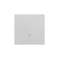 Klawisz pojedynczy z piktogramem "światło" do: SP1M, Aluminium mat Simon 55 | TKWS1/143 Kontakt Simon