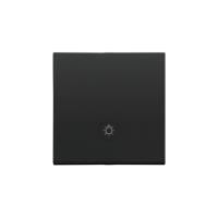 Klawisz pojedynczy z oczkiem z piktogramem "światło" do: SP1M, Czarny mat Simon 55 | TKWS1L/149 Kontakt Simon