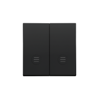 Klawisz podwójny z oczkami do: SW5L2M, SW6/2L2M, SW7/2L2M, Czarny mat Simon 55 | TKW5L2/149 Kontakt Simon