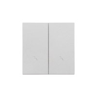 Klawisz podwójny z piktogramami "schody" do: SW6/2WM, Aluminium mat Simon 55 | TKW6/2/143 Kontakt Simon