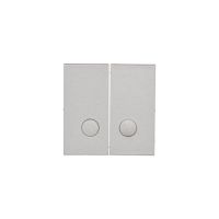 Klawisz podwójny z oczkami do: SW6/2L2M, Aluminium mat Simon 55 | TKW6/2L2/143 Kontakt Simon