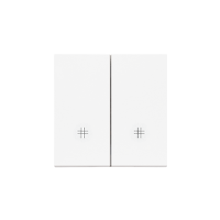 Klawisz podwójny z piktogramami krzyżowymi do: SW7/2M, SW6/2WM, Biały mat Simon 55 | TKW7/2/111 Kontakt Simon