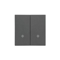 Klawisz podwójny z piktogramami krzyżowymi do: SW7/2M, SW6/2WM, Grafitowy mat Simon 55 | TKW7/2/116 Kontakt Simon