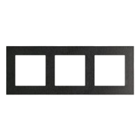 Ramka 3-krotna Nature, Inox czarny Simon 55 | TRN3/190 Kontakt Simon