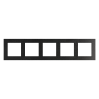 Ramka 5-krotna Nature, Inox czarny Simon 55 | TRN5/190 Kontakt Simon