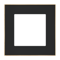 Ramka 1-krotna DUO, Czarna, podstawa złota Simon 55 | TRD1.166/149 Kontakt Simon