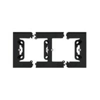 Puszka natynkowa 2-krotna do ramek LINE/DUO. Wyokość: 40mm, Czarny mat Simon 55 | TPN2/149 Kontakt Simon