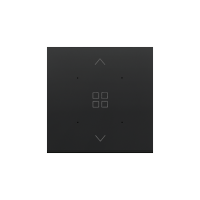 Klawisz pojedynczy z piktogramem grupy rolet do produktów elektronicznych, Czarny mat Simon 55 | TKE13/149 Kontakt Simon