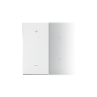 Klawisz połówkowy lewostronny z piktogramem „+/-” do produktów elektronicznych, Biały mat Simon 55 | TKE24/111 Kontakt Simon
