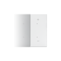 Klawisz połówkowy prawostronny z piktogramem „+/-” do produktów elektronicznych, Biały mat Simon 55 | TKE25/111 Kontakt Simon