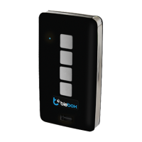 Pilot Wi-Fi czteroprzyciskowy PRO, czarny + metal Simon 55 | EP4W/49 Kontakt Simon