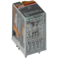 Przekaźnik interfejsowy wtykowy 250V 6A 4C/O (SPDT) + LED, 110V AC, CR-M110AC4L | 1SVR405613R7100 ABB