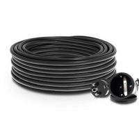 Przedłużacz jednogniazdowy warszatatowy PROFESSIONAL SCHUKO IP44 16A H05RR-F 3X2,5, 15m, czarny | W-98658 Plastrol