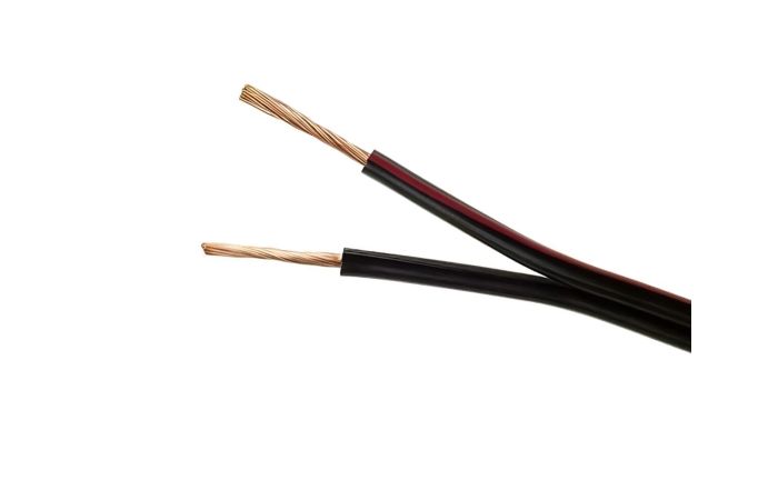 Przewód SMYp 2x0,5 czarny/czerwony pasek KRĄŻEK | 5907702817187 EK Elektrokabel