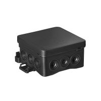 Puszka instalacyjna n/t 75x75x40 NS5 (N5) czarna z możliwością zastosowania haka HNS, FASTBOX&HOOK | 35360107 Simet