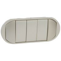 Klawisz pięciokrotny tytanowy, Celiane | 068311 Legrand