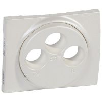 Plakietka gniazda antenowego TV-RD-SAT, pearl, Sistena Life | 771573 Legrand