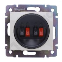 Gniazdo głośnikowe podwójne, kremowe, Valena | 774324 Legrand