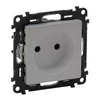 Gniazdo 2 P z przesłoną, aluminium 16 A - 250 V, Valena Life | 753316 Legrand