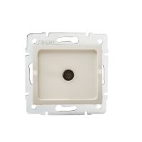 Gniazdo antenowe typu F końcowe LOGI 02-1300-003, kremowe | 25157 Kanlux