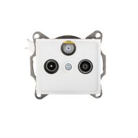 Gniazdo R-TV-SAT końcowe DOMO 01-1350-002, białe | 24748 Kanlux