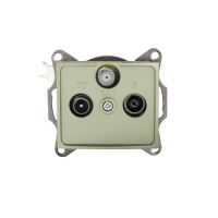 Gniazdo R-TV-SAT końcowe DOMO 01-1350-050, szare | 25043 Kanlux