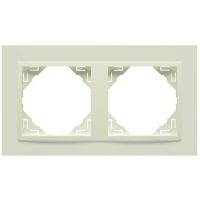 Ramka podwójna, kość słoniowa/kość słoniowa, Logus 90 / Animato | 90920TMM Efapel