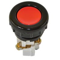 Przycisk sterowniczy kryty N1-1KP, pod otwór Fi-38mm, styki NO+NC, czerwony | W0-N1-1KP C Promet