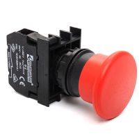 Przycisk sterowniczy dłoniowy bezpieczeństwa 1NC, grzybek 40 mm czerwony | T0-B200E Promet