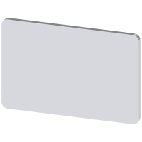 Etykieta wkładana lub samoprzylepna 17.5x27mm srebrna czarne Litery, samodzielny opis, SIRIUS ACT | 3SU1900-0AD81-0AA0-opak Siemens