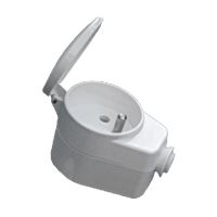 Gniazdo wtyczka AWA-GKB, białe | 51.45 Elektro-Plast Opatówek