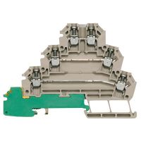 Złączka szeregowa MAK 2,5 DB, śrubowa, ciemnobeżowa/zielona | 7917030000 Weidmuller