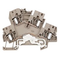 Złączka szynowa przelotowa ZDK 4-2/DU-PE | 8671120000 Weidmuller