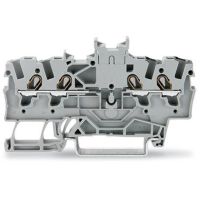 Złączka przelotowa podwójna 1,5mm2, szara | 2001-1441 Wago