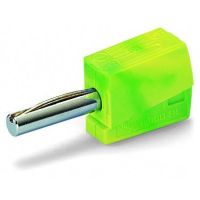 Wtyk bananowy do gniazda o średnicy 4mm, żółto-zielony | 215-911 Wago