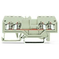 Złączka przelotowa 4-przewodowa 1,5mm2, jasnoszary | 279-994 Wago