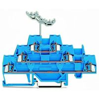 Złączka 3-piętrowa przelotowa/przelotowa/przelotowa, niebieski/niebieski/niebieski | 280-551 Wago